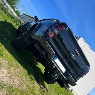 Ford Raptor final silencer exit right/left - 2x100 type 25 left/right black