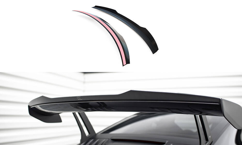 Spoiler V.1 Porsche 911 992 GT3 Maxton Glans Zwart