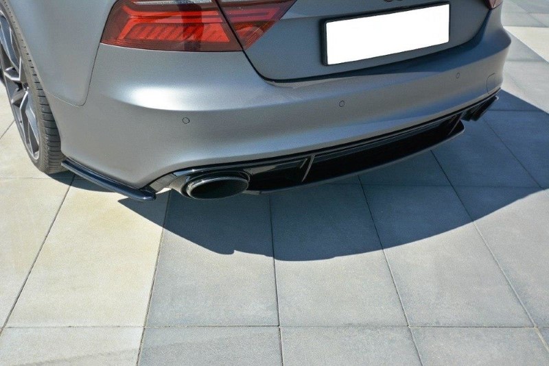 Zijdiffuser V.1 Audi RS7 C7 FL Maxton Glans Zwart
