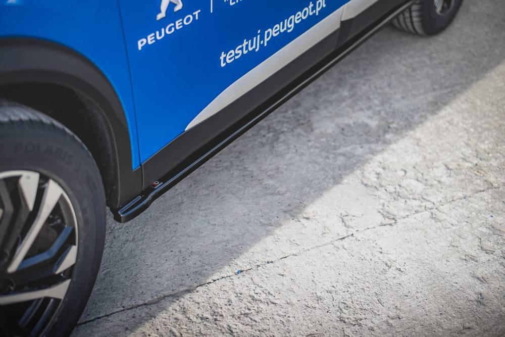 Zijskirts Peugeot 2008 MK2 19-.. Glans Zwart