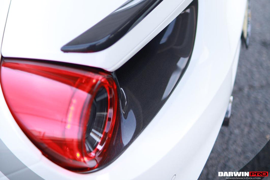 Ferrari 488 GTB/Spyder Dry Carbon Fiber Rear Light Covers 2015-2019