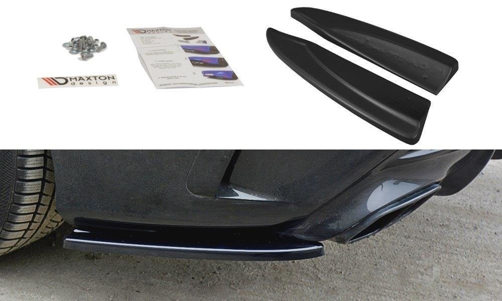 achter zij diffuser Mercedes CLA A45 AMG C117 Facelift glans zwart