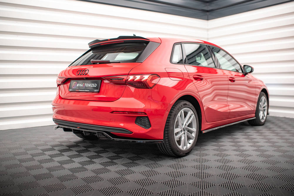 Diffuser Audi A3 8Y Sportback Maxton Glans Zwart