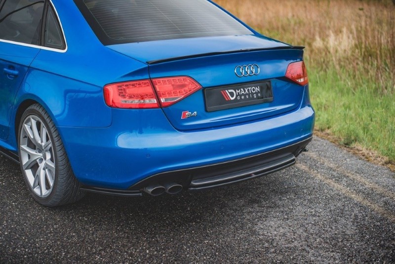 Centale Achterspoiler Audi S4 / A4 / A4 S-Line B8 Sedan Glanzend Zwart
