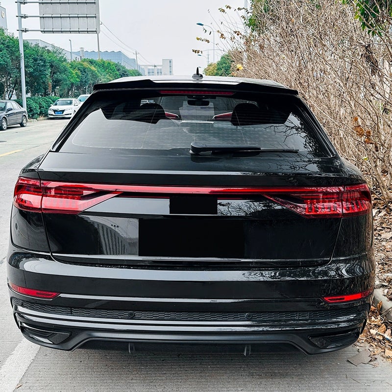 Dakspoiler (Spoiler Cap)  Audi Q8 (4MN) S-Line/SQ8 2018- (ABS Glanzend zwart)