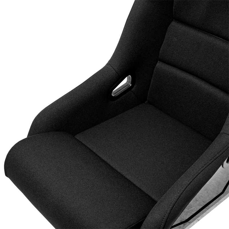 Sportstoel 'BS1' - Zwart - Vaste polyester rugleuning - incl. sledes
