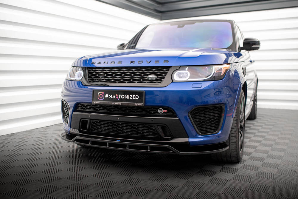 Voorspoiler V.2 Land Rover Range Rover Sport SVR 2015 - 2018 Maxton Glans Zwart