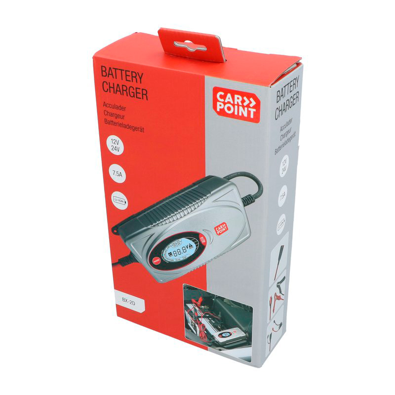 Carpoint BX-2D 12V/24V Acculader 7.5 Ampère Lithium