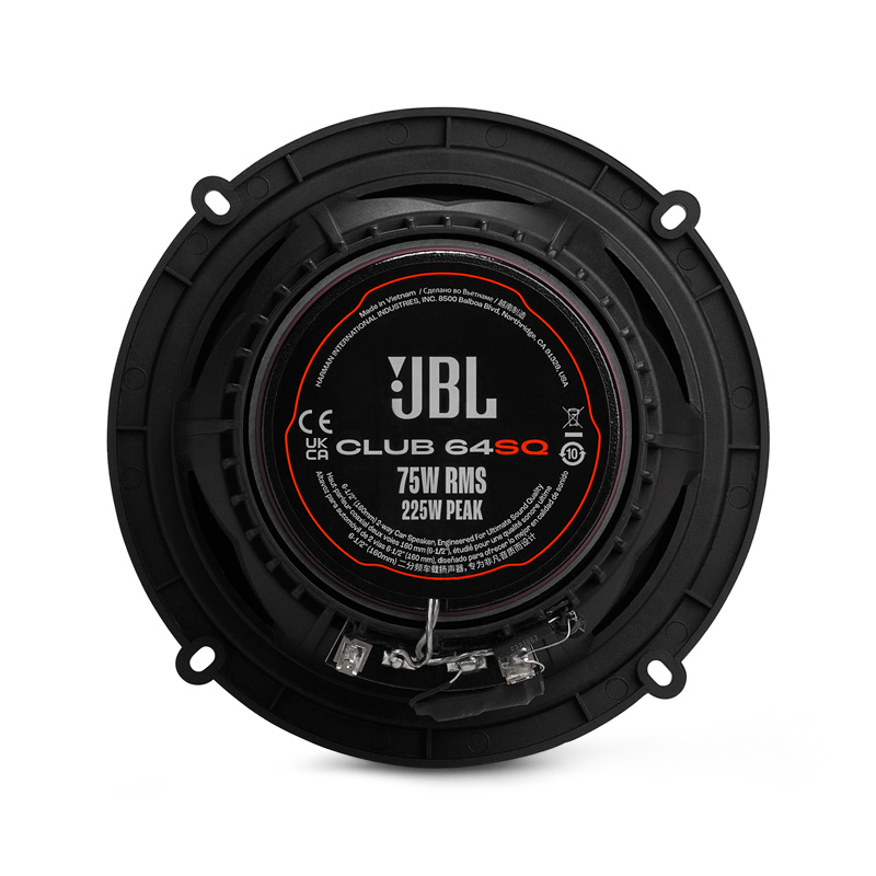 JBL Club Gen3 64SQ 6.5'' (16cm) Speakerset Coaxiaal - Sound Quality