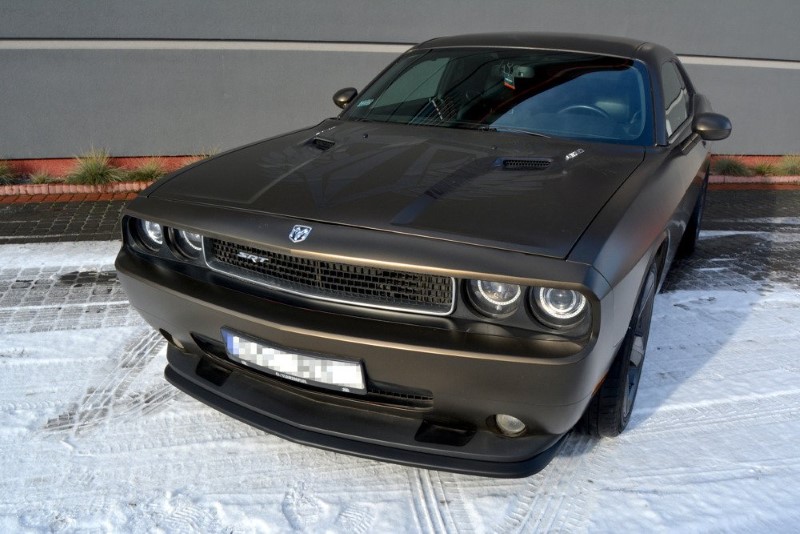 Voorspoiler Dodge Challenger MK3. Phase-I SRT8 Coupe Glanzend Zwart