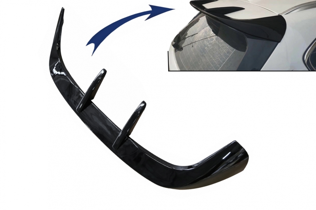 Spoiler BMW X1 F48 Pre-LCI 15-19 Glans Zwart