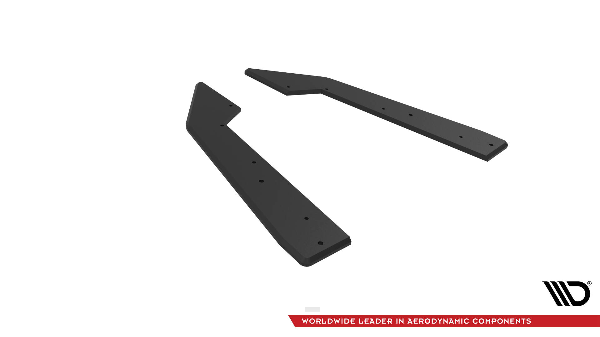 Street Pro Achterzij Spoilers Ford Mustang GT MK7 Maxton Glanzend zwart