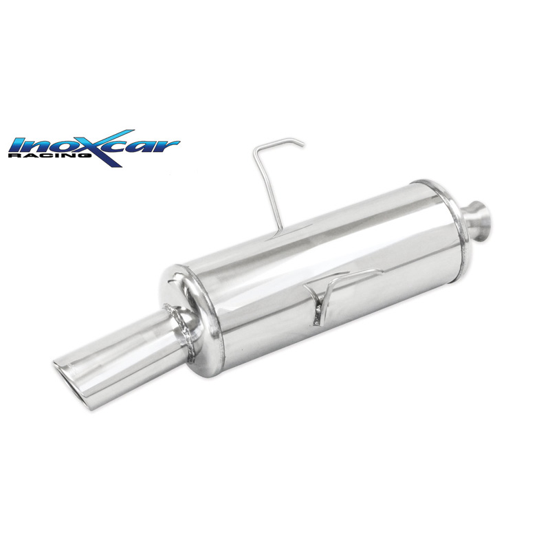 100% RVS Sportuitlaat  Peugeot 106 1.6 16v Rallye/GTI/1.6 16v 1996-2000 1x90mm Rally