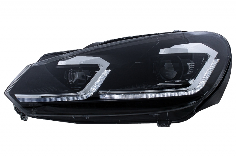Headlights VW Golf VI Devil Eyes Dlite LED black