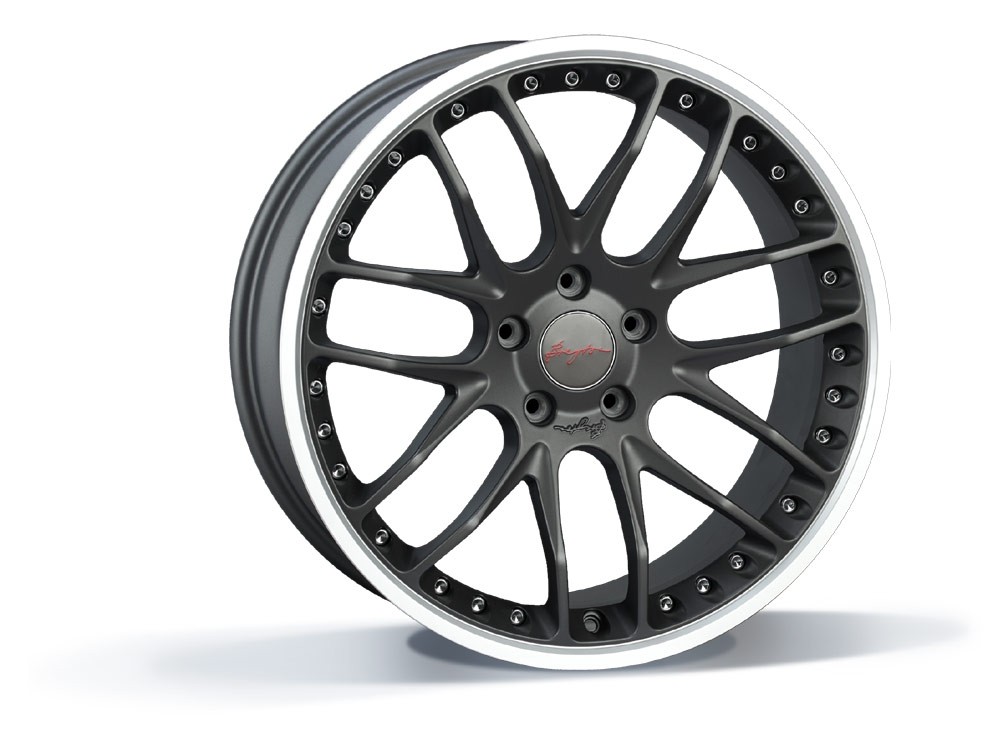 Breyton GTP 5x120 9.5x19 ET 42 Matt Gun - Rand gepolijst ( 3 del