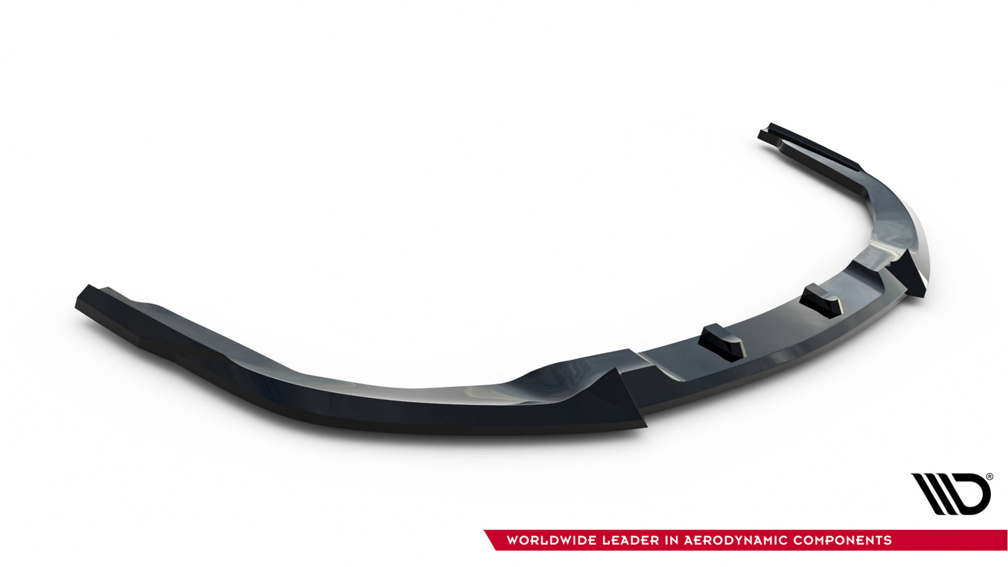 Voorspoiler V.2 Subaru Impreza WRX STI MK3 Facelift Maxton Glanzend zwart