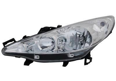 koplamp, H7+H7, elektr verstelb, incl stelmotortje, links Peugeo