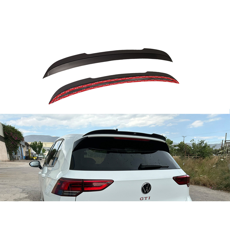 Dakspoiler (Spoiler Cap)  Volkswagen Golf VIII (CD1) GTI / R 2020- (ABS Glanzend zwart)