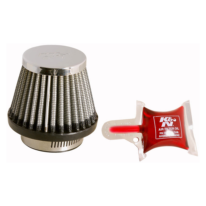 K&N Universeel Luchtfilter Konisch 43mm aansluiting, 76mm onder, 51mm top, 60mm hoogte (RC-2490)