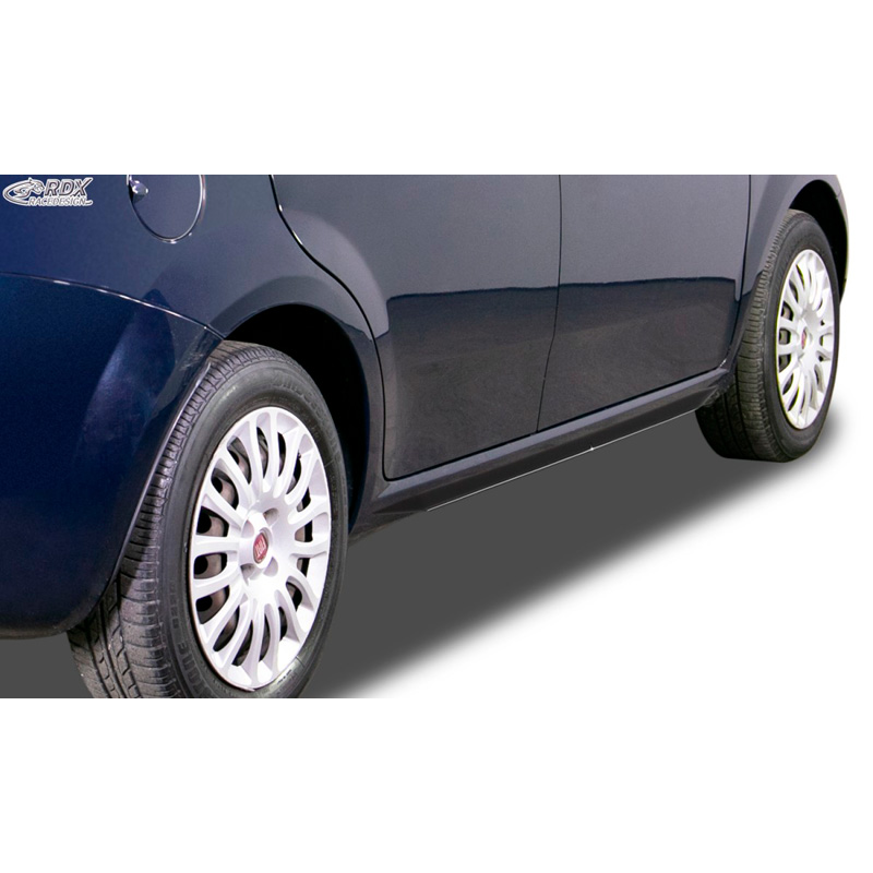 Sideskirts 'Slim'  Fiat Grande Punto 2005- & Punto Evo 2009- (ABS zwart glanzend)