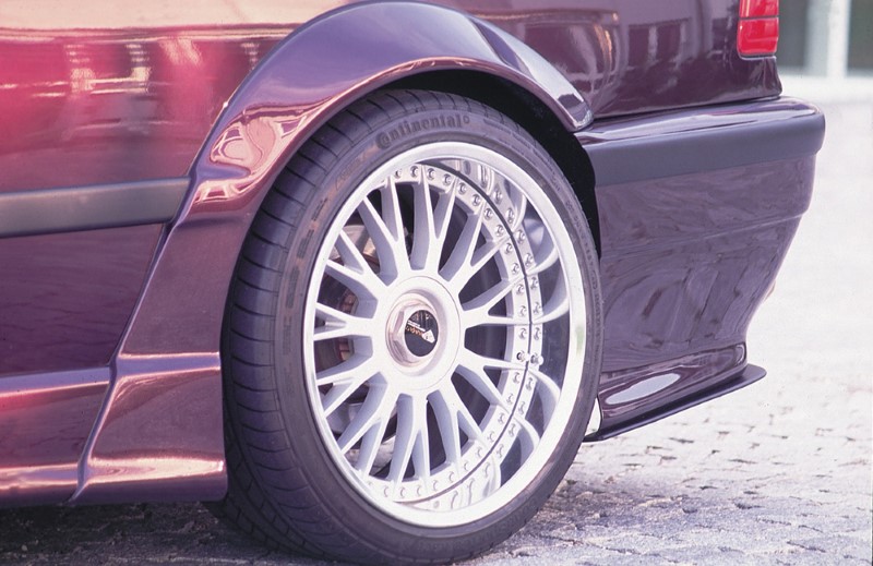 Wielkastverbreders achter BMW E36 Coupe/Cabrio Breedversie Polye