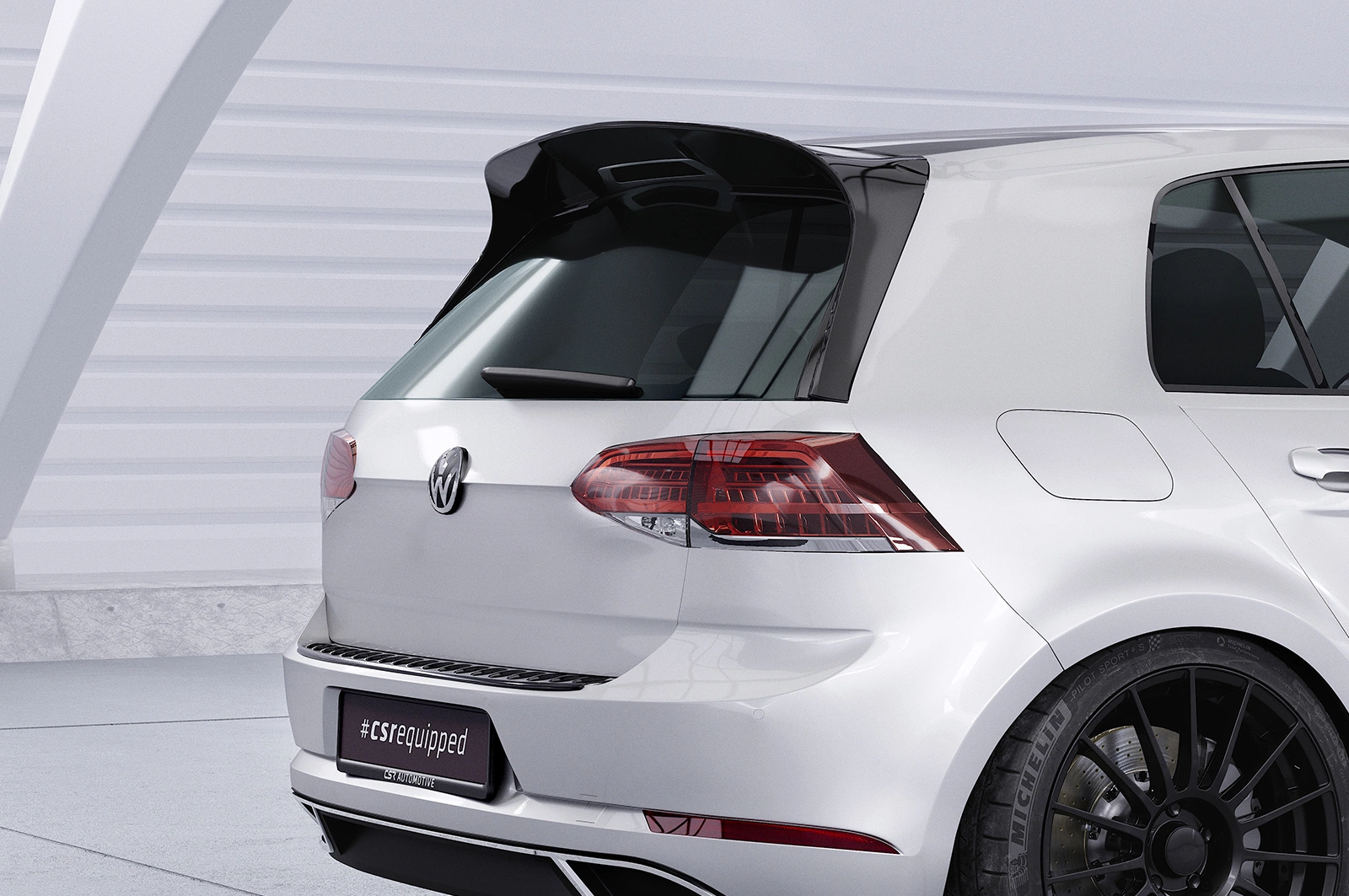 Achterspoiler VW Golf 7 (Typ AU) glans zwart 2012–2021