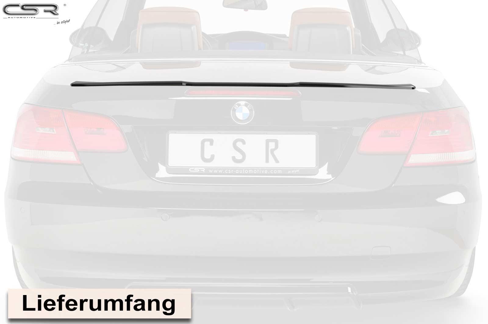 Achterspoiler BMW 3‑Serie E93 Cabriolet (2005–2013) Glans Zwart – CSR Automotive