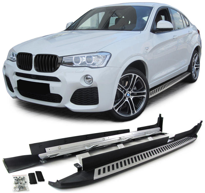 Trittbretter Flankenschutz OE Style mit ABE !! für BMW X4 F26 ab 14
