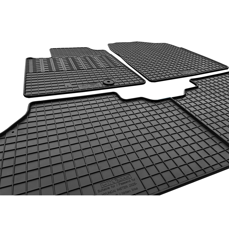 CIKCAR Rubber matten  Hyundai Inster EV (AX1) 2024- (3-delig + montagesysteem)