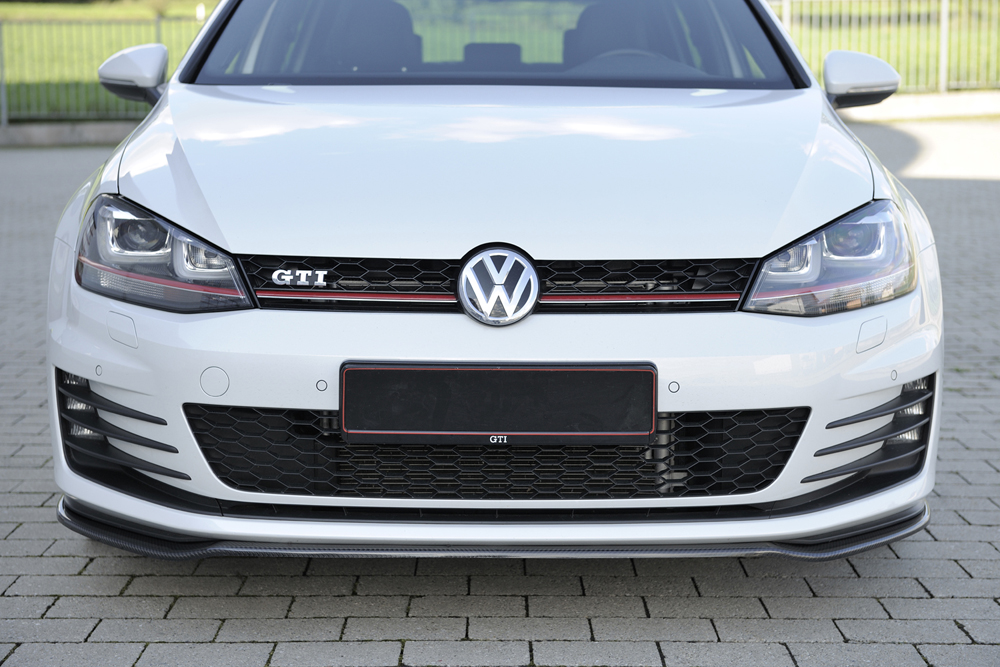 Voorspoiler VW Golf VII GTI>GTD Echt Carbon