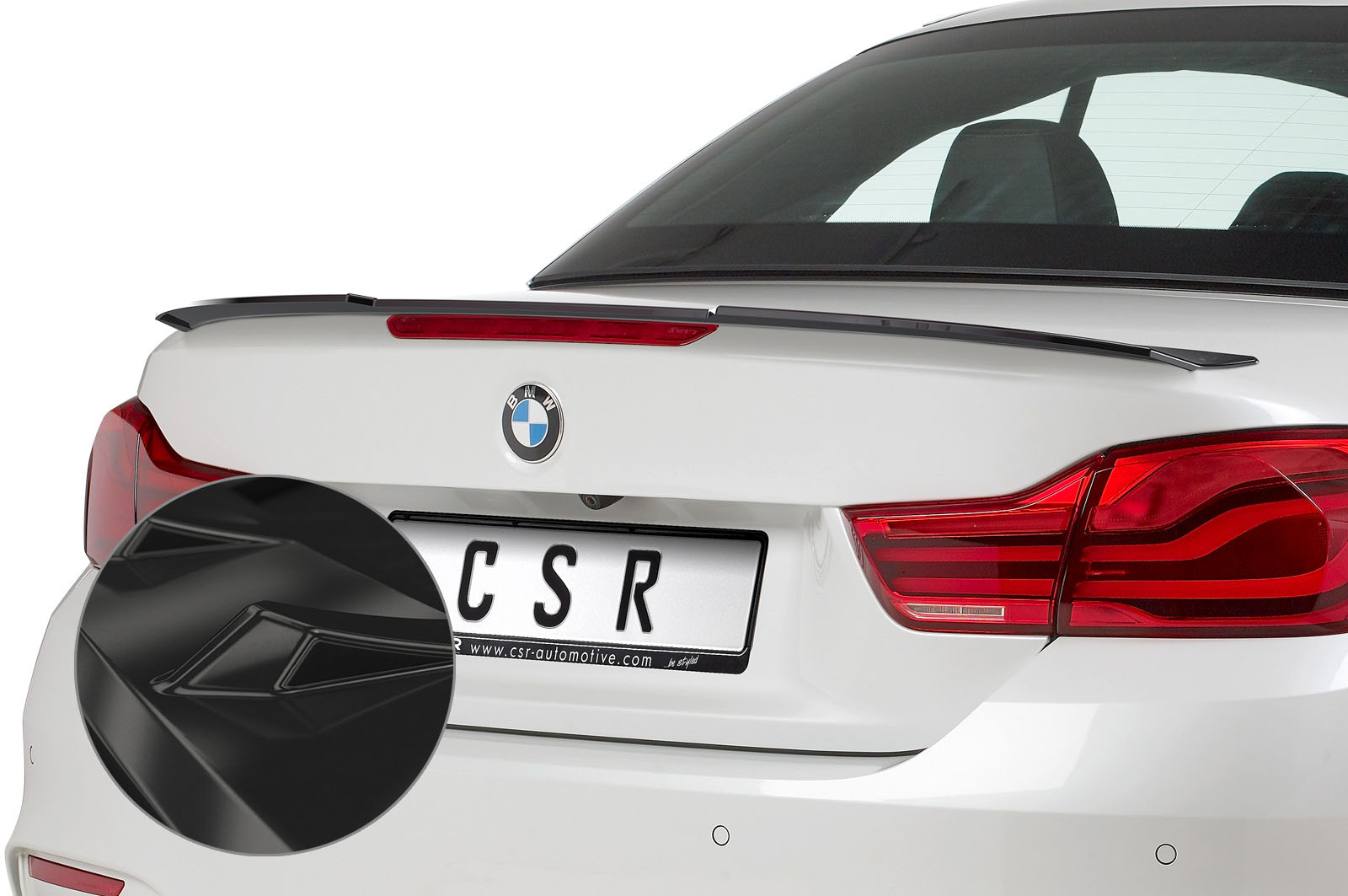 CSR Achterspoiler BMW 4-Serie M4 cabrio F33/F83 Glans zwart