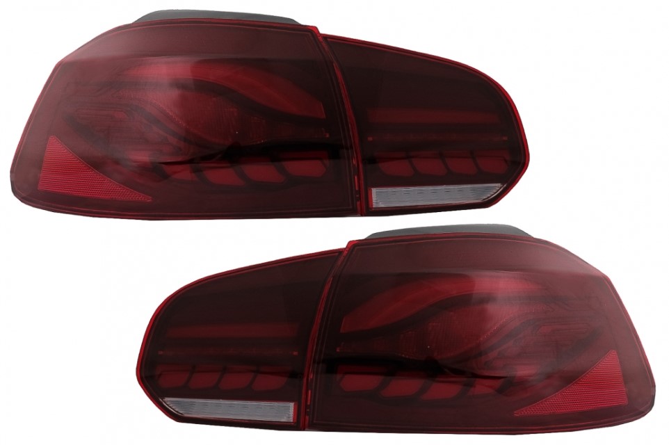 Taillights led VW Golf VI 10/08- R-look red/Smoke