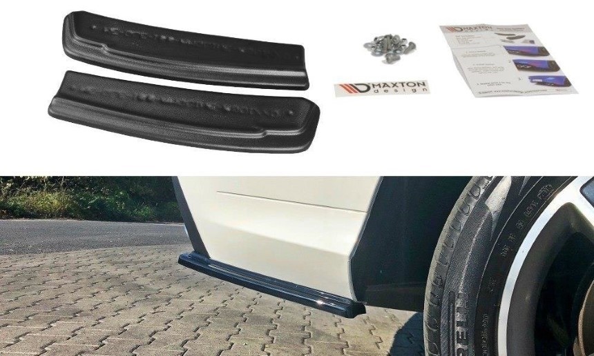 Achter zijskirts Mercedes GLE W166 AMG-Line Maxton Design glans zwart