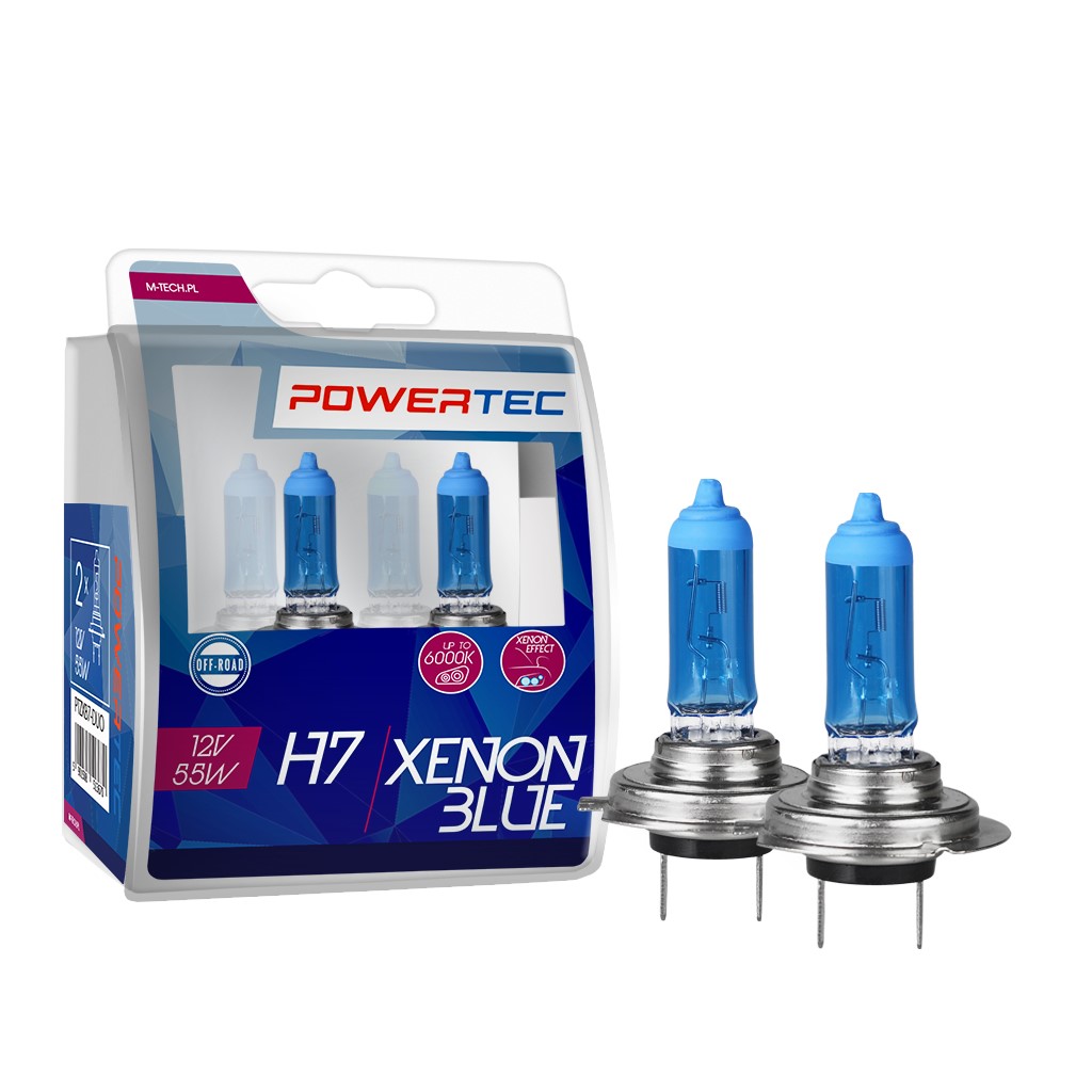Mtech Powertec XenonBlue H7 lampen 12V DUO
