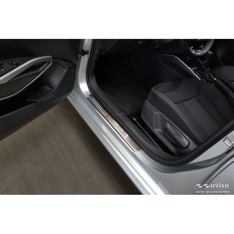 RVS Instaplijsten  Skoda Fabia IV Hatchback 2021- 'Lines' - 4-delig