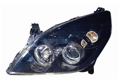 koplamp, H7+H1, zwart, elektr verstelb, links Opel Vectra C, 200