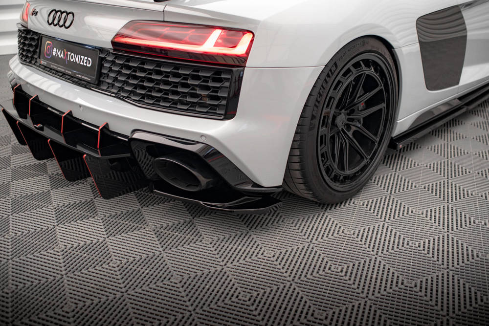 Zijdiffuser Audi R8 Facelift  2018 - 2021 Maxton Glans Zwart