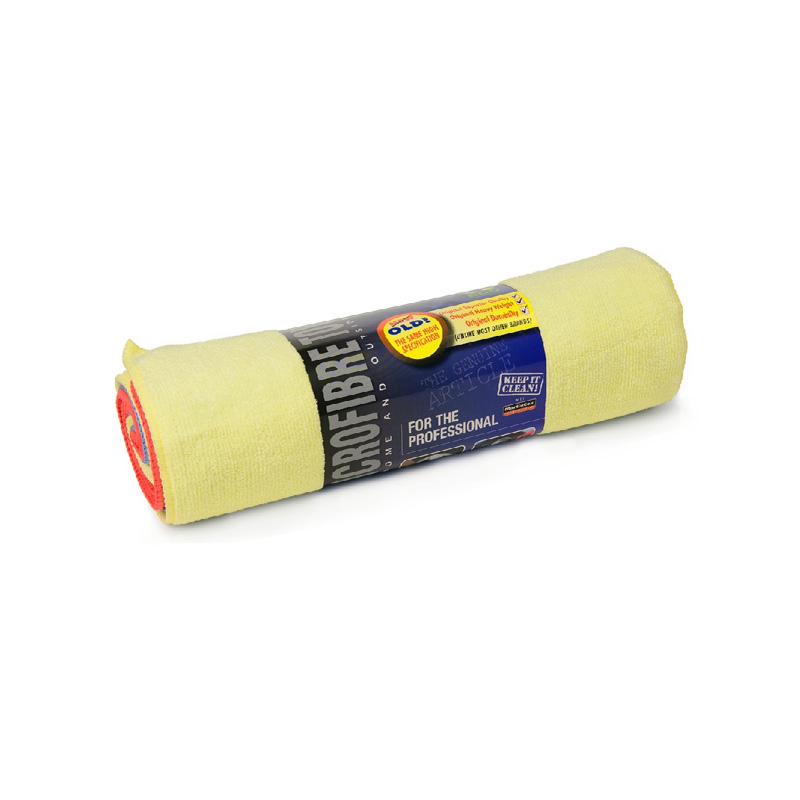 Rol van 6 Microvezeldoeken 30x40cm Rood/Blauw/Geel