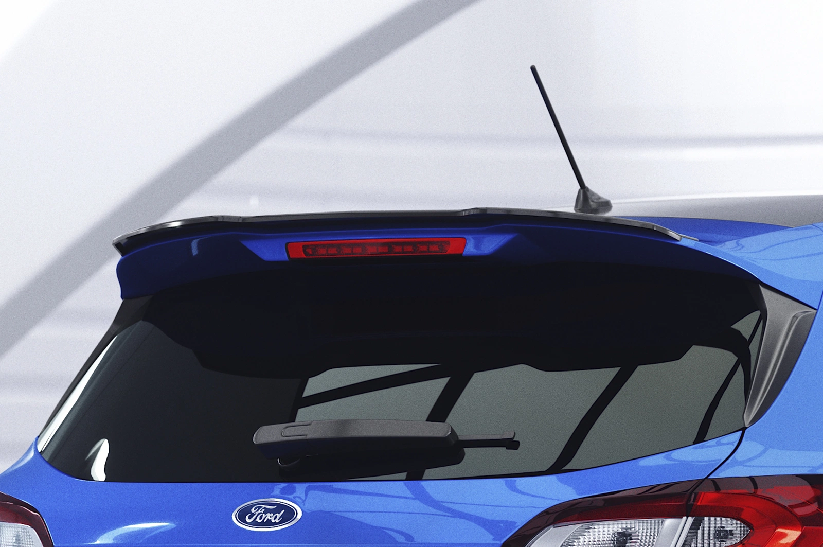 Achterspoiler Ford Fiesta MK8 ST/ST-Line Glans Zwart van CSR Automotive (2017-)