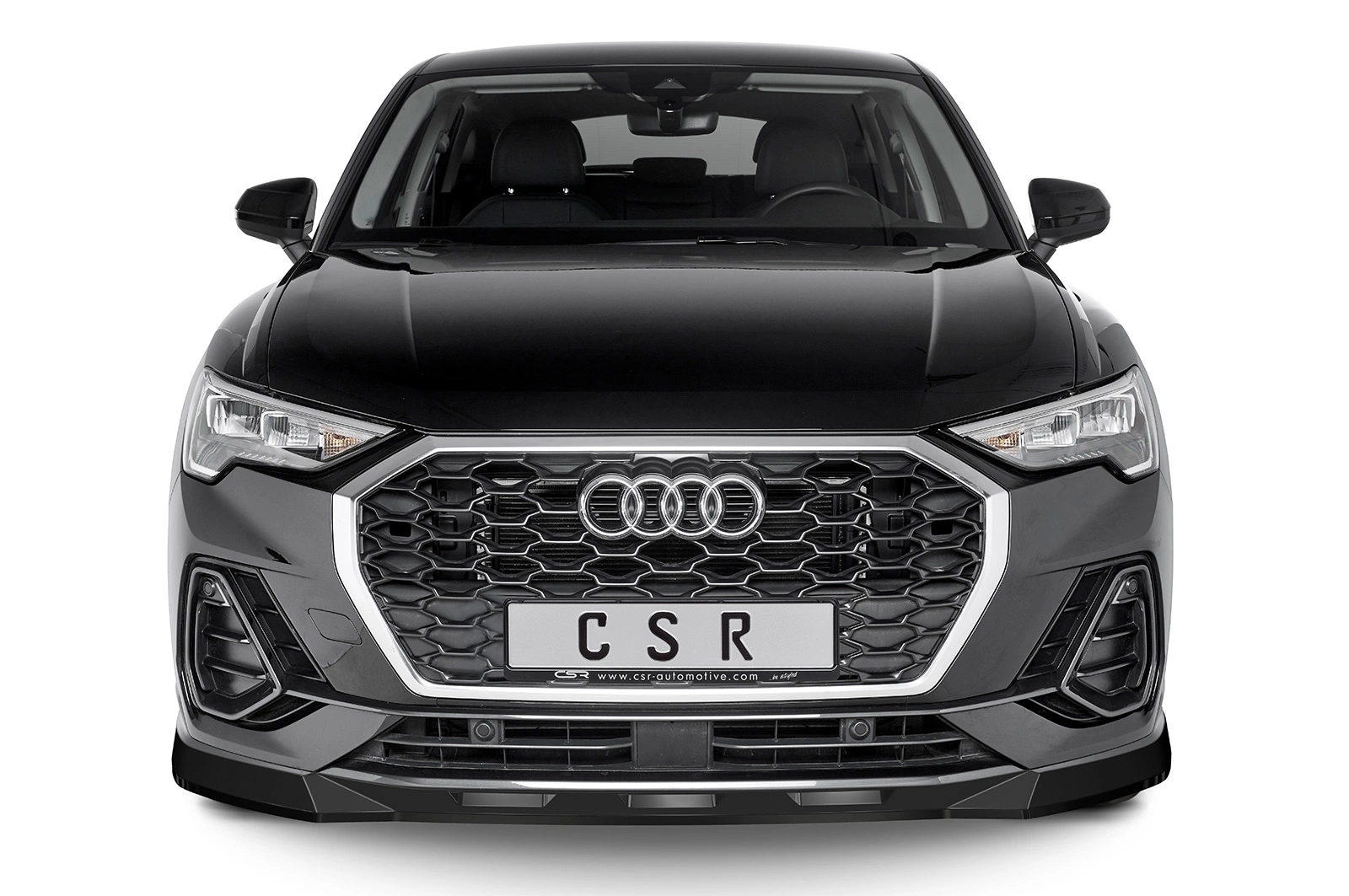 Voorspoiler Audi Q3 Sportback (Typ F3) 2019–heden – CSR Automotive – Glans Zwart