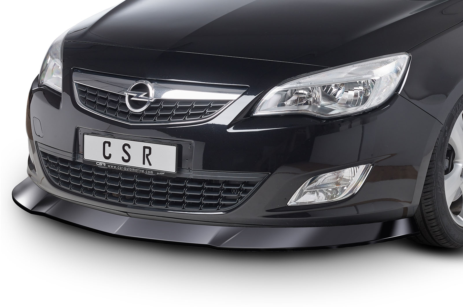 Voorspoiler Opel Astra J Glans Zwart – 2009–09/2012
