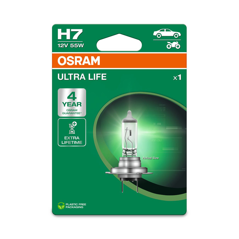 Osram Ultra Life Halogeen lamp - H7 - 12V/55W - per stuk