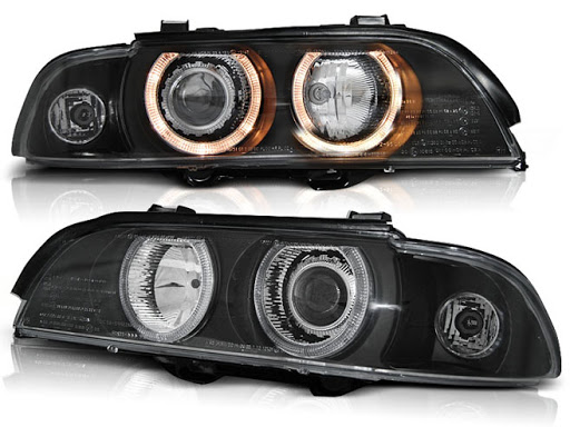 Faros BMW E39 Angel Eyes negro