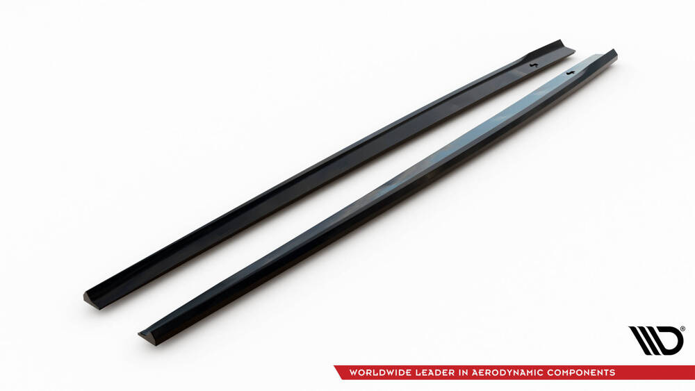Zijskirts Diffusers Audi RS3 8V FL Sedan Glanzend Zwart V.2