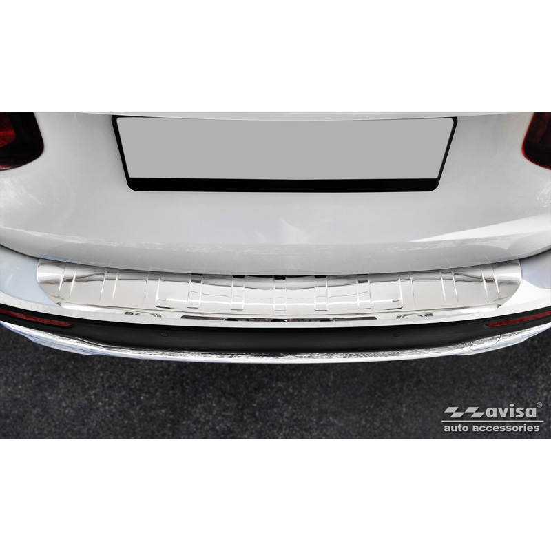 Chroom RVS Achterbumperprotector  Mercedes GLB (X247) incl. AMG 2019- 'Ribs'