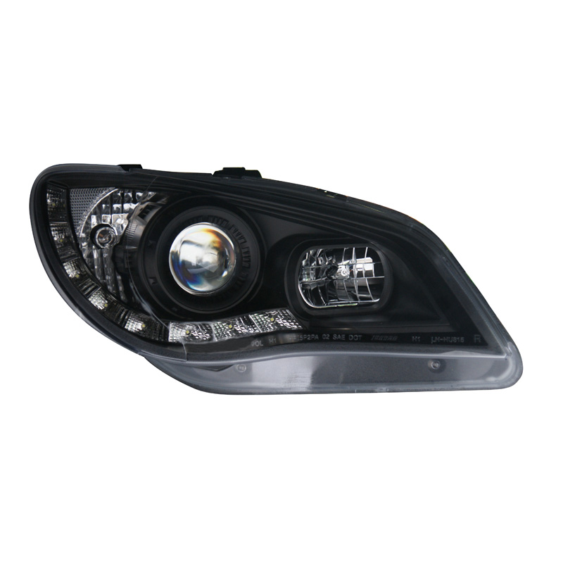 Set Koplampen in DRL-Look  Subaru Impreza 2005-2007 - Zwart