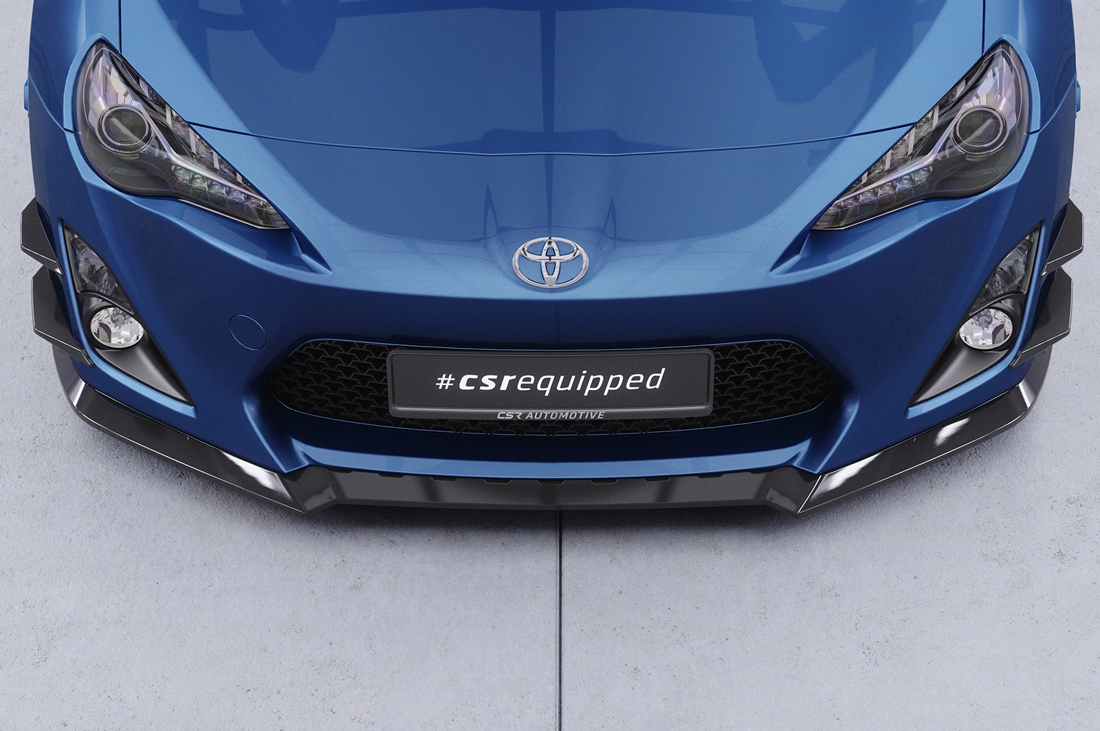 Voorspoiler Toyota GT86 (ZN6) Glans Zwart van CSR Automotive (2012-2016)