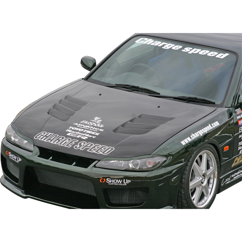 Chargespeed Motorkap  Nissan S15 240SX + Luchtinlaten (FRP)