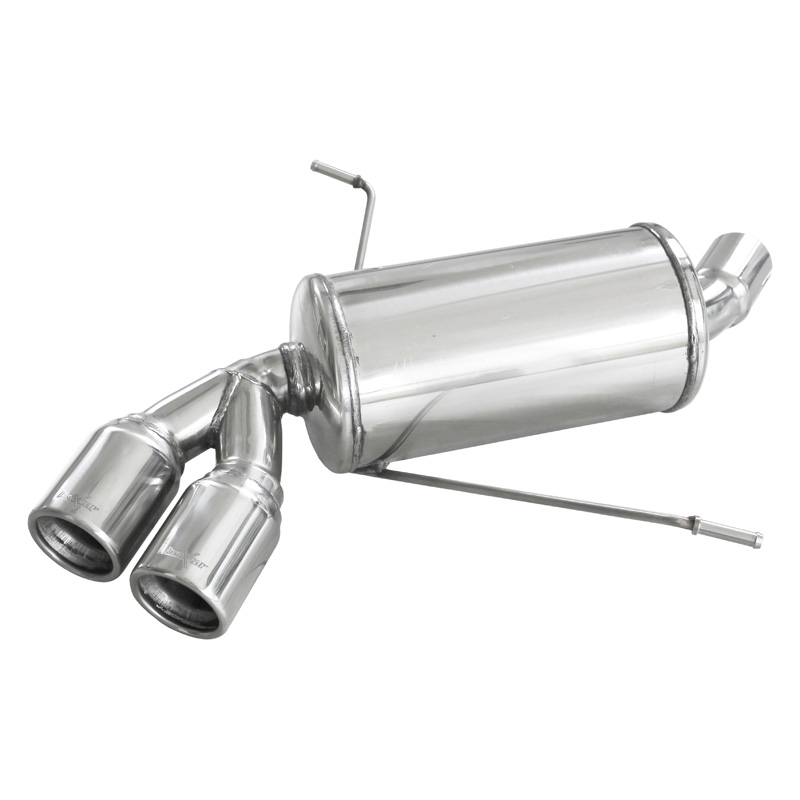 100% RVS Sportuitlaat  BMW 1-Serie E87 116i/118i 2004- 2x80mm