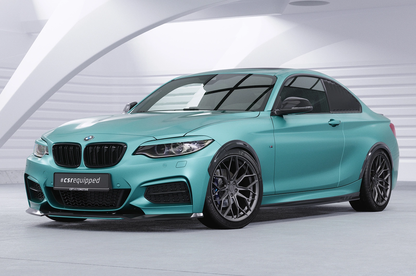 Voorspoiler BMW 2er (F22/F23) M-Paket Glans Zwart – CSR Automotive